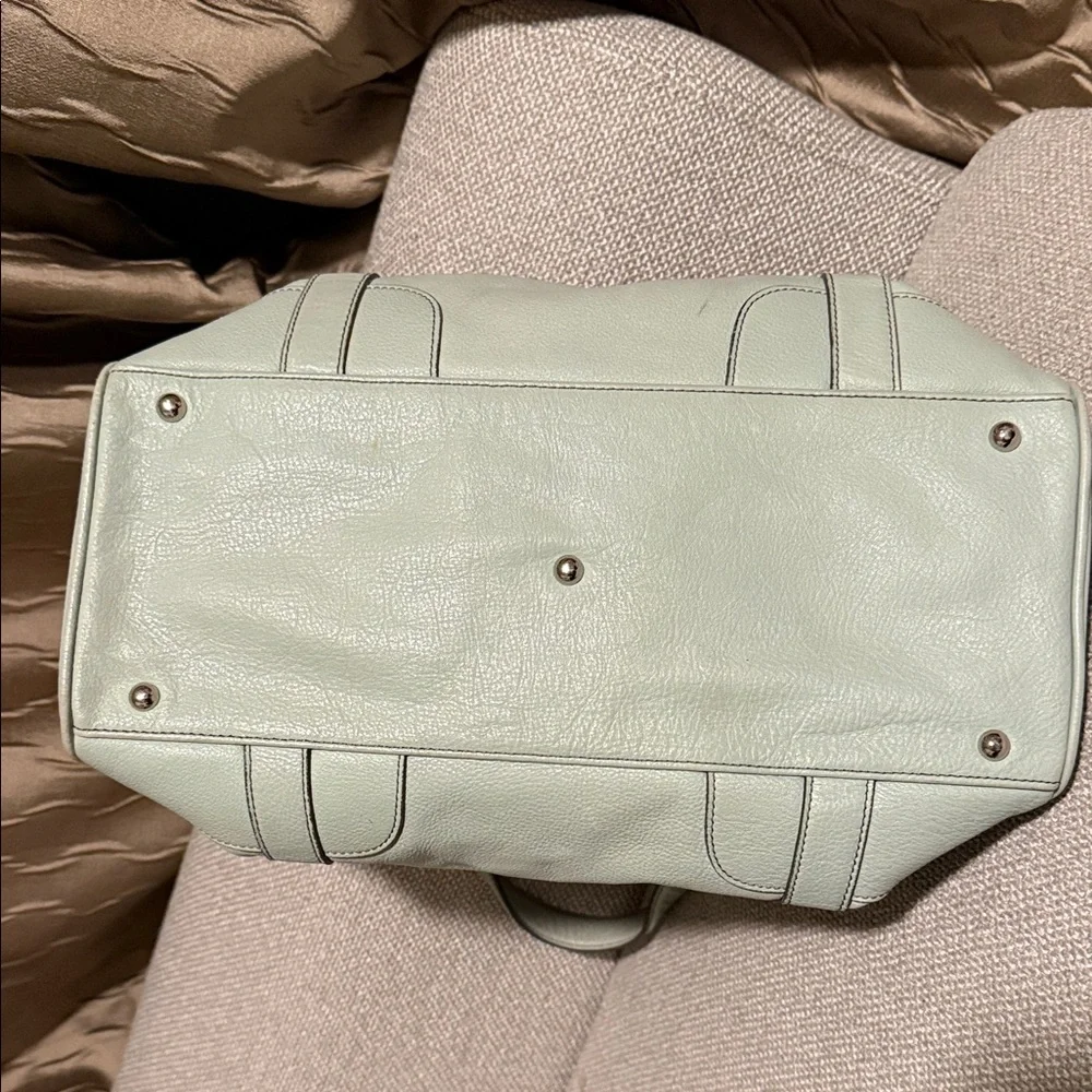 MCM Mint Green Satchel Bag
